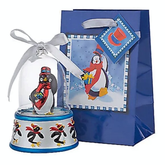 MR. CHRISTMAS VINTAGE SET OF 6 MUSICAL HAND PAINTED DOME BELL ORNAMENTS QVC NWT - Picture 10 of 13